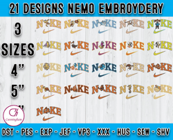 Bundle 21 Design Nemo embroidery, applique embroidery designs