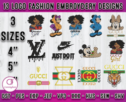 Bundle 10 Designs Logo Fashion Embroidery, embroidery applique 19