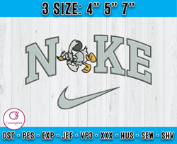 donald duck embroidery, nike donal embroidery, embroidery design file, applique embroidery designs