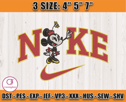 Nike X Mickey Embroidery, Mickey Character Embroidery, Embroidery pattern