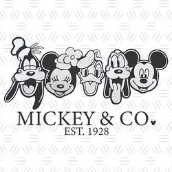 Mickey And Co. Est 1928, Mickey Mouse and Friends, Magic Kingdom Png, Magic Mouse Png