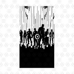 Marvel Avengers Superhero Silhouette SVG Cricut File