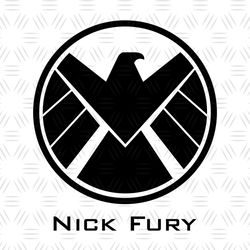 Avengers Superheroes Nick Fury Logo SVG