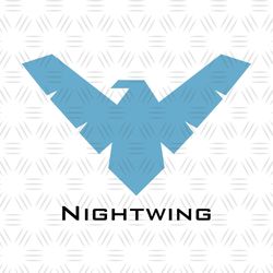 Avengers Superheroes Nightwing Logo SVG