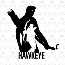 Avengers Superheroes Hawkeye SVG Silhouette Cricut File