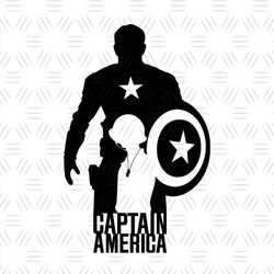 Marvel Avengers Superheroes Captain America SVG Silhouette Cricut File