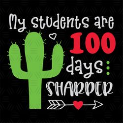 My students are 100 days sharper,100 days of school, days of school,100th day of school svg, 100 days of school, 100th d