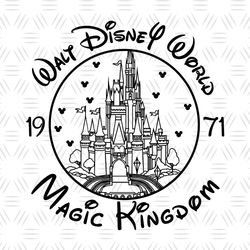 Walt Disney World 1971 Magic Kingdom SVG
