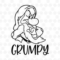 Grumpy The Snow White & 7 Dwarfs SVG