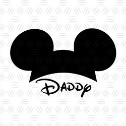 Daddy Mickey Mouse Ears SVG
