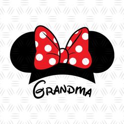 Grandma Minnie Mouse Ears SVG