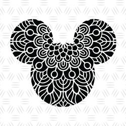 Disney Mandala Mouse Head SVG