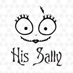 His Sally The Nightmare Before Christmas SVG