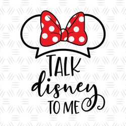 Take Disney To Me Minnie Mouse White Ears SVG