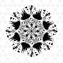Round Mandala Pattern Toy Story SVG