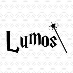 Lumos Logo Magic Stencil Harry Potter Series Film SVG Silhouette