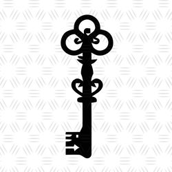 Harry Potter Gringotts Key Silhouette Vector SVG