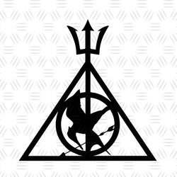 The Godly Mockingjay Deathly Hallows Logo SVG Digital Files