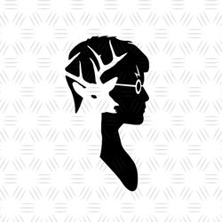Harry Potter Head Side View SVG Silhouette Cut Files