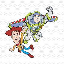 Sheriff Woody Buzz Lightyear Toy Story Character Vector SVG