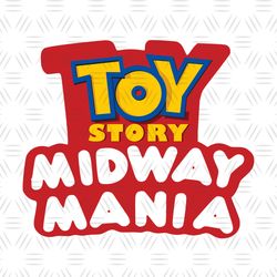 Toy Story Midway Mania Disney Pixar Logo SVG