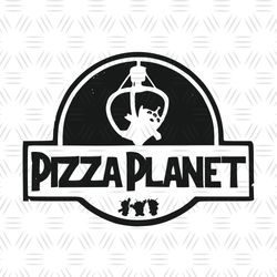 Pizza Planet Toy Story Cartoon Logo Silhouette SVG
