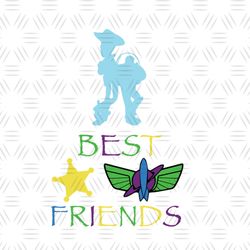 Best Friends Toy Story Woody & Buzz Lightyear SVG