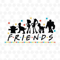 Disney Pixar Cartoon Toy Story Characters Friends SVG Silhouette