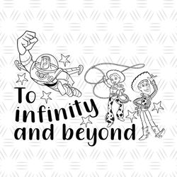To Infinity And Beyond Buzz Lightyear Toy Story SVG Silhouette