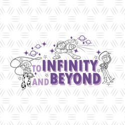 To Infinity And Beyond Woody Buzz Lightyear Toy Story Cartoon Silhouette SVG