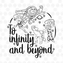 To Infinity And Beyond Coloring Toy Story Friends Silhouette SVG