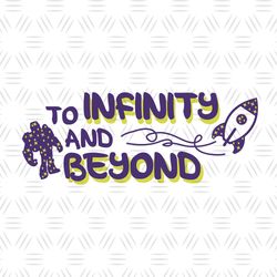 To Infinity And Beyond Star Cluster Toy Story Buzz Lightyear Silhouette SVG
