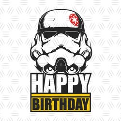 Star Wars Stormtrooper Happy Birth Day SVG