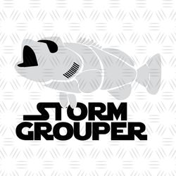 Stormgrouper Star Wars Fish Stormtrooper Funny SVG