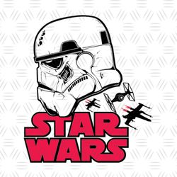 Star Wars Space Ship Stormtrooper Army Head SVG