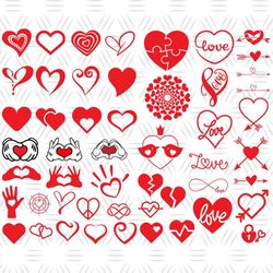 Hearts Svg, Valentine Svg, Valentine Day Anniversary Svg, Love Svg, Heart Icon Svg, Arrow Svg, Girlfriend Svg, Boyfriend