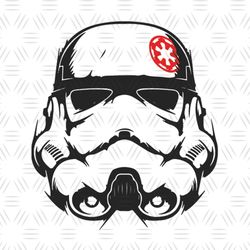 Star Wars Stormtrooper Army Helmet Silhouette Vector SVG