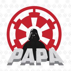 Darth Vader Papa Star Wars Movie Design SVG