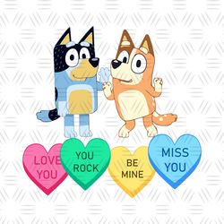 Bandit and Chilli Heller Bluey Couple PNG