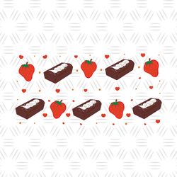 Valentine Love Strawberry Cakes PNG