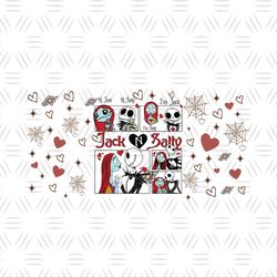 Jack and Sally Horror Valentine Day PNG