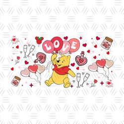 Love Winnie The Pooh Valentine Day PNG