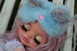 Blythe custom doll Blythe ooak Blythe doll Blythe with pink natural hair