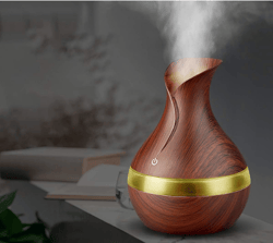 "Voltstech Ultrasonic Humidifier & Aromatherapy Diffuser: 10h One-Fill Essential Oil Cool Mist Diffuser with 7 Color Lig