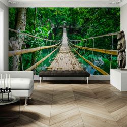 Wallpaper Murals For Ceiling Decoration - Bamboo Bridge