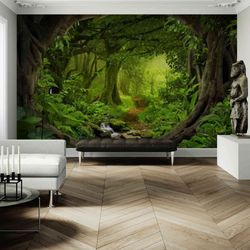 Seasonal Wall Decor With Changeable Wallpaper - Jungles And River