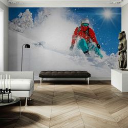 Adhesive Wall mural Photo Wallpaper - High Mountains