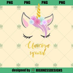Unicorn Squad Shirt Unicorn Gifts for Women PNG Download