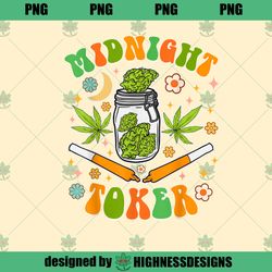 Midnight Toker Cannabis Weed Lover Marijuana Stoner Babe 420 PNG Download