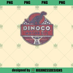 Disney Pixar Cars Dinoco Motor Oil Faded Sign PNG Download